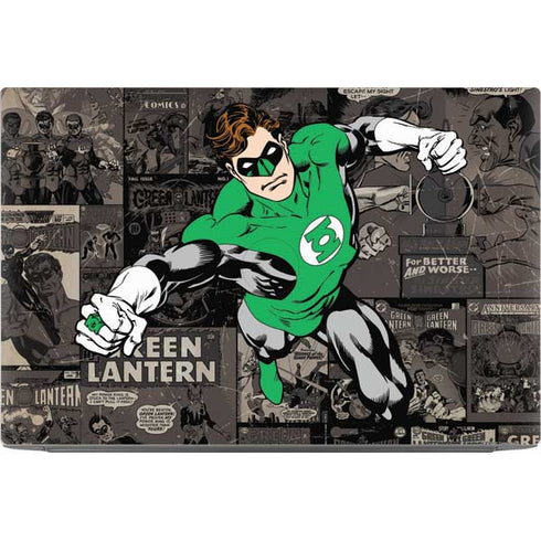 DC Comics Green Lantern Vintage Action Pose Pattern Dell XPS Skin